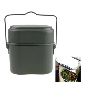 

Germany Military Green 3pcs in 1 Camping Cookware Cook Set Hiking Survival Bento Lunch Boxes Pot/Bowl