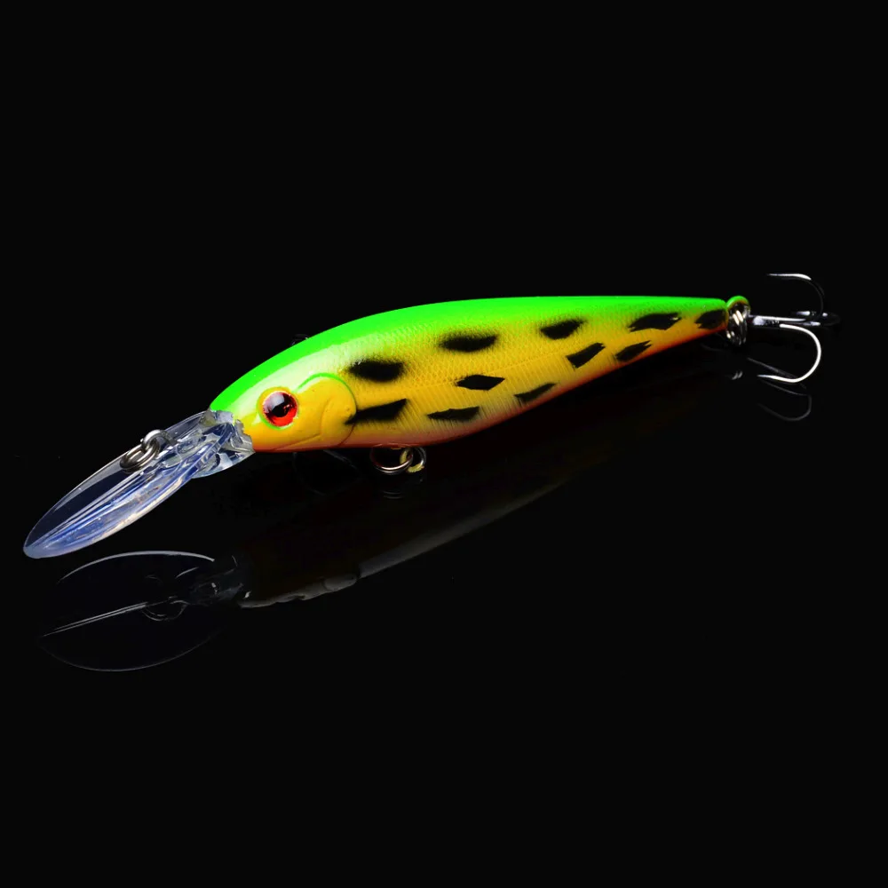 

1pcs Minnow Fishing Lure 11cm 11g Wobblers with 6# Hooks Floating Hard Bait Fishing Tackle Pesca Carp Crankbait