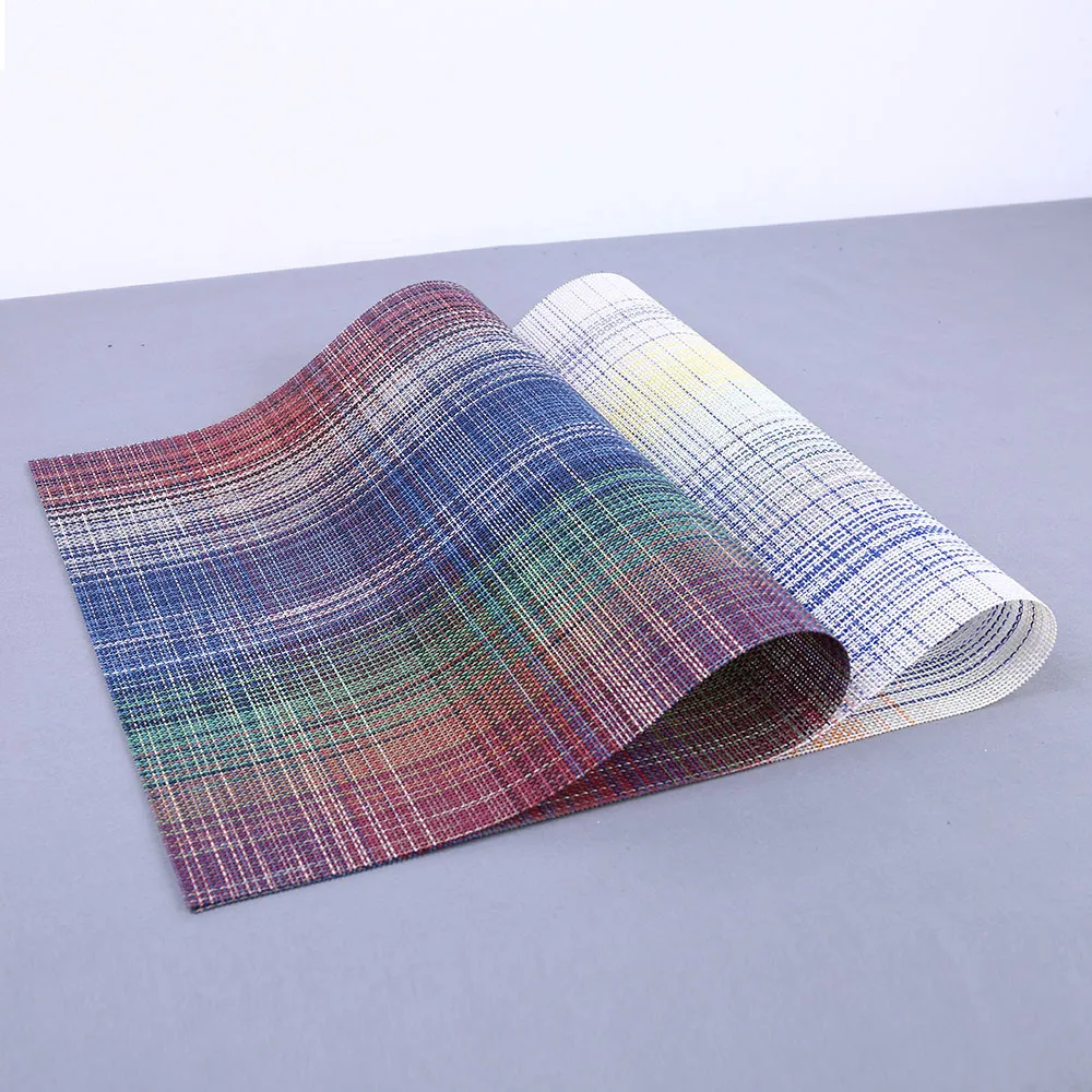Kitchen table mat fashion pattern non-slip placemat compatible with interwoven insulated washable placemat L925