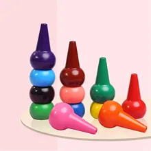 12 шт. безопасный нетоксичный детский карандаш для рисования детский цветной карандаш детские 3D пальчиковые товары для рукоделия детский сад школьные канцелярские принадлежности