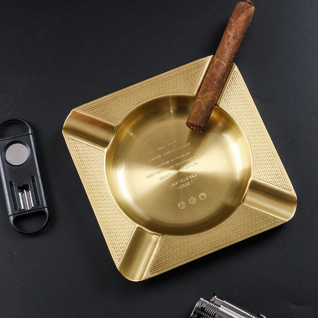 Gold Cigar Ashtray