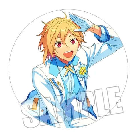 1 шт. 58 мм Брошь ансамбль звезды Trickstar Hokuto Isara Tenshouin Hibiki акриловые сумки булавки Spilla - Окраска металла: see chart
