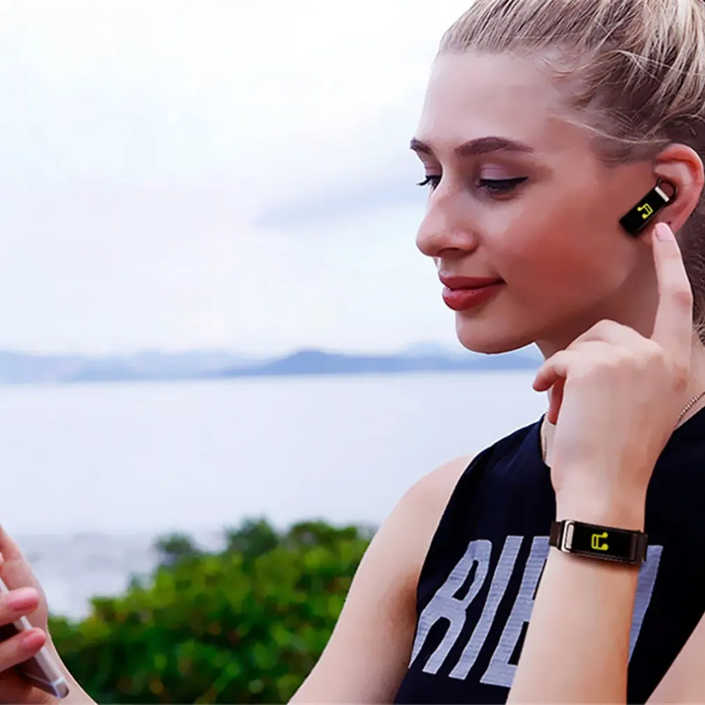 Смарт часы Talkband Y3 Plus с наушниками монитор сердечного ритма во время сна Bluetooth