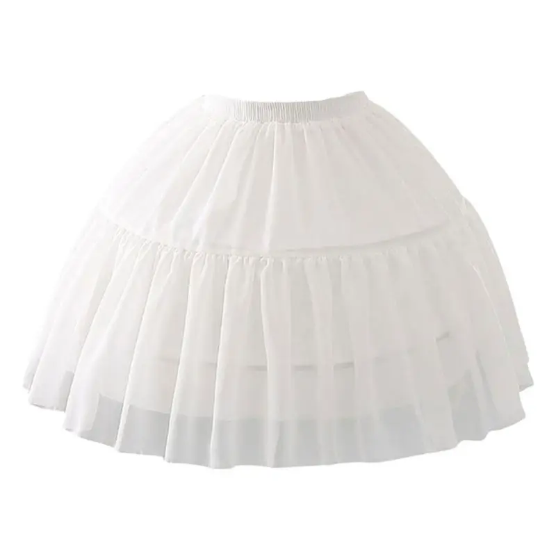 Короткая юбка в стиле Лолиты с рисунком рыбьей кости; милые юбки для девочек; регулируемая юбка-американка; N84D - Цвет: White