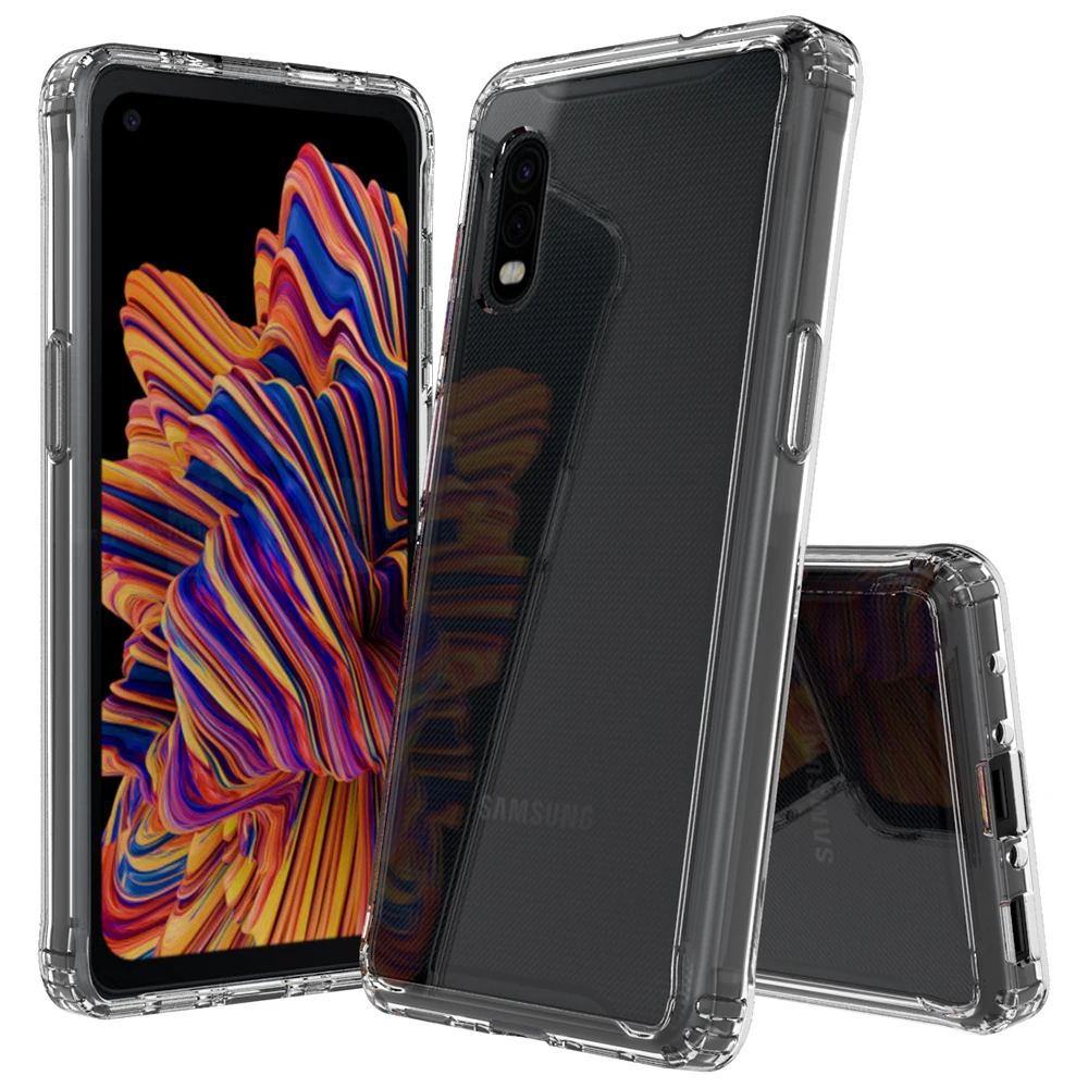 Custodia Antiurto Per Samsung Galaxy Xcover Pro Xcover 5 Xcoverpro Cover Posteriore Rigida In Cristallo Trasparente Antigraffio Per Samsung Xcover 5