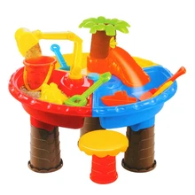 Сад Песочник играть летний песок стол Приморский ведро воды пляж игрушка набор для детей на открытом воздухе стол копать яма дети