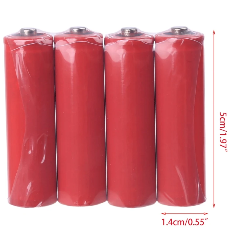 4Pcs No Power AA 14500 LR6 Dummy Fake Battery Setup Shell Placeholder Cylinder Conductor for AA Battery Eliminator and more dummy battery placeholder