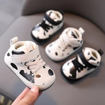 

2020 Autumn Winter Girls Cotton Ankle Boots Korean Style Children's Toddler Shoes 1-2 Years Old Children's Shoes Hot