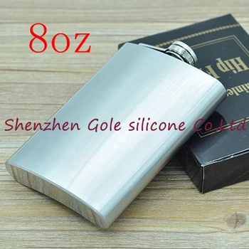 

100pcs 8oz Stainless Steel Pocket Flask Russian Hip Flask Male Small Portable Mini Shot Bottles Whiskey Jug Small Gifts For Man