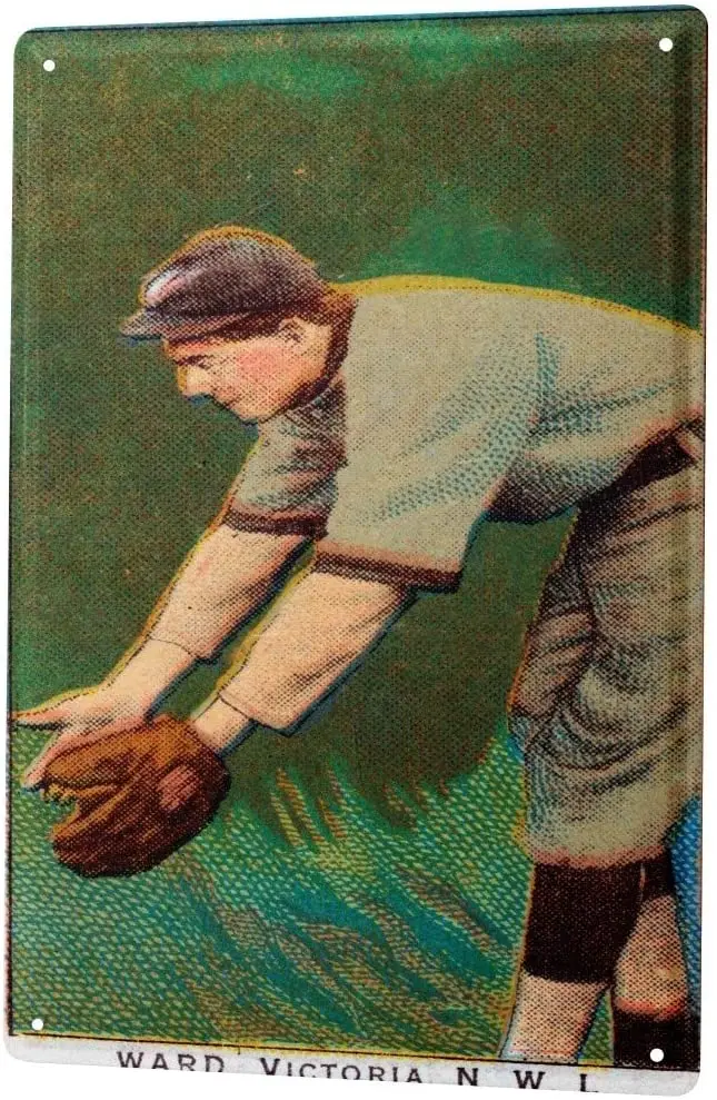 

SINCE 2004 Tin Sign Metal Plate Decorative Sign Home Decor Plaques Retro Baseball Victoria Ward