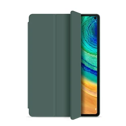 Premium PU Leather Slim Folding Stand Tablet Case Cover (Drak Gren)