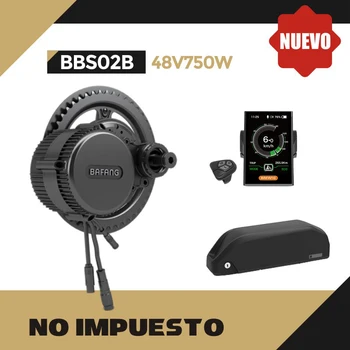 

Bafang BBS02B 48V750W bicycle conversion Kit electric drive motor mid battery 52V17.5AH Samsung