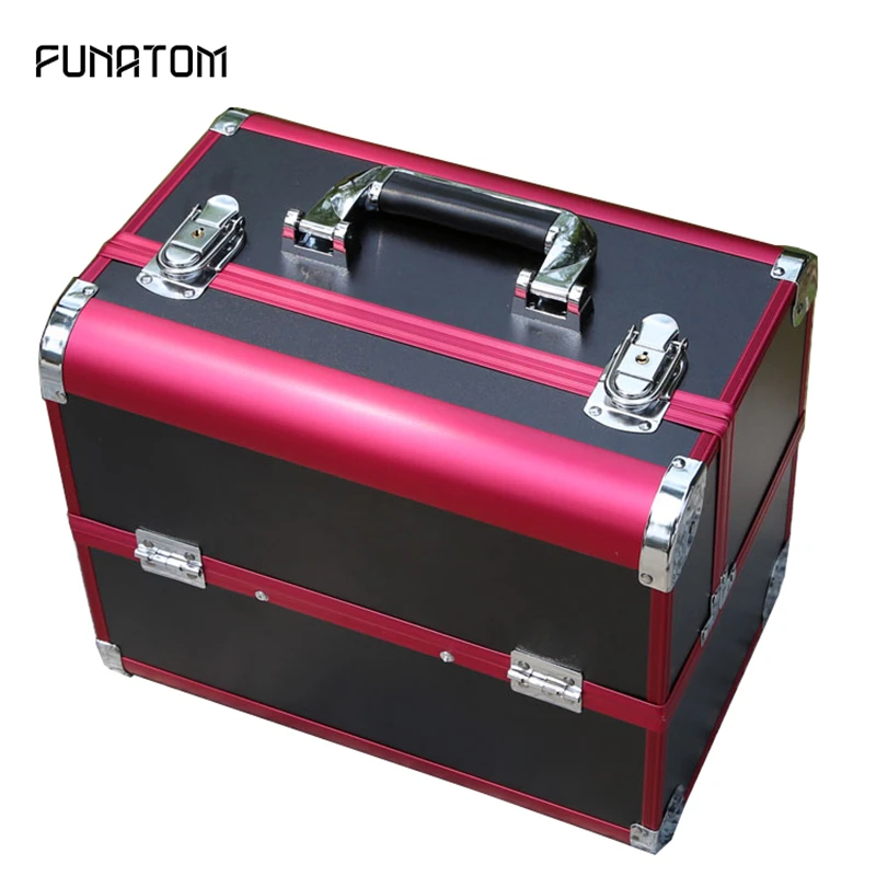 

Portable Professional Cosmetic Bag Suitcases For Cosmetics Large Capacity Women Travel Makeup Bags Box Manicure Cosmetology Case