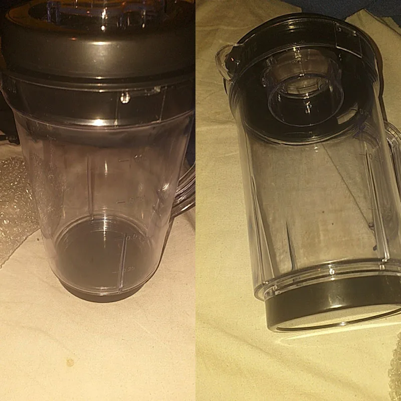Soporte de Vaso Plástico de la Leche del Agua 1000ml para la Bala Mágica Delaman Reemplazo de la Jarra de la Licuadora Juicer 