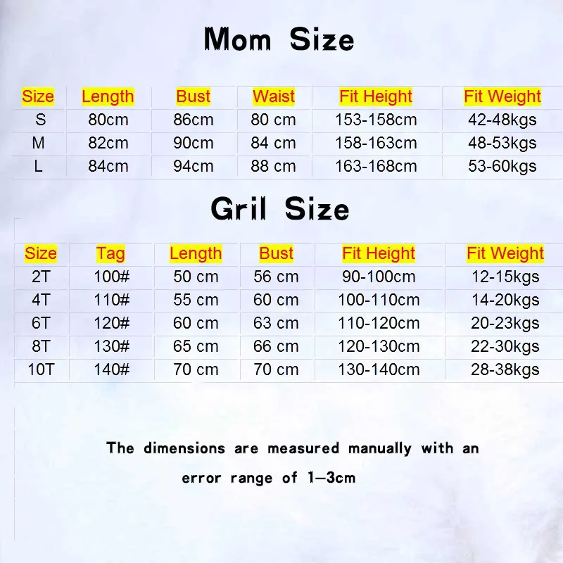 Mommy and me clothes Summer Style Family Clothing Mom and Daughter Dress Mother Daughter Dresses Family Matching Outfits