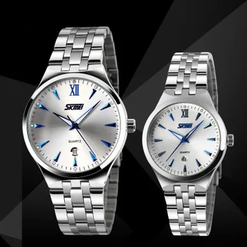 

Top Brand Couple Watch Men Women Quartz Simple Watches Couple Clock Casual Stainless Steel Wristwatch Waterproof Lover Watches