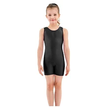 Speerise Kids Sleeveless Tank Leotards Spandex Gymnastic Unitard Biketard Girls Professional Athletic Dancewear Jumpsuit