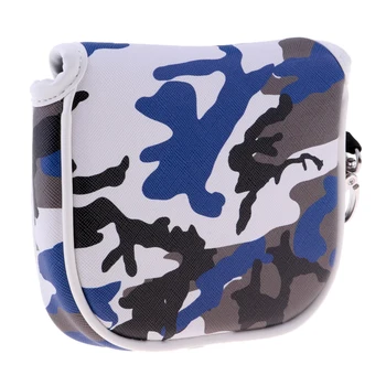 멋진 위장 패턴 골프 센터 샤프트 헤드 커버, 말렛 퍼터 헤드 커버, 골프 팬 및 연인을 위한 훌륭한 선물