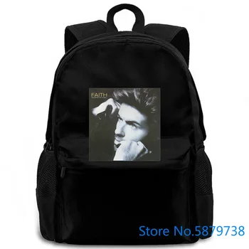 

George Michael Faith Cover Mens White NEW Newest For women men backpack laptop travel school adult student