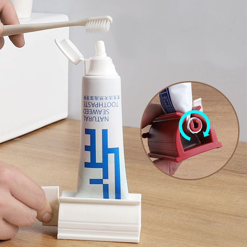 

Toothpaste Device Multifunctional Toothpaste Dispenser Facial Cleanser Squeezer Clips Manual Lazy Toothpaste Tube Squeezer Press