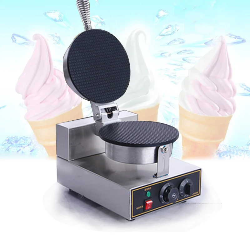 

Single Head Commercial Nonstick Electric Ice Cream Cone Machine Ice Cream Egg Roll Maker