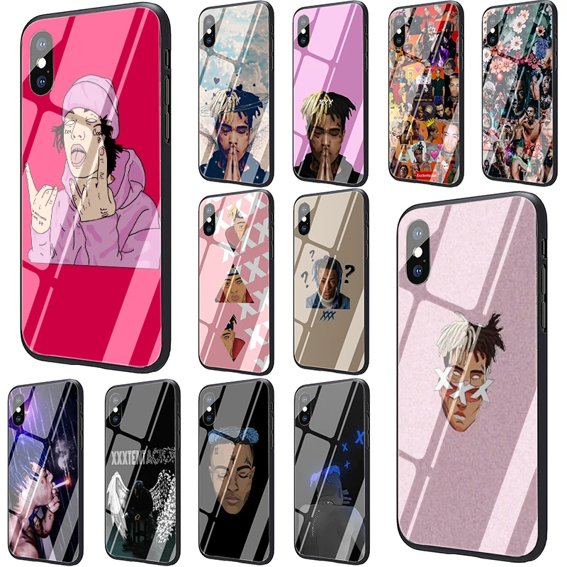 Рэпер XXXTentacion MC чехол из закаленного стекла для iPhone 12 мини 11 Pro X XR XS Max 8 7 6S 6 Plus SE 2020 5