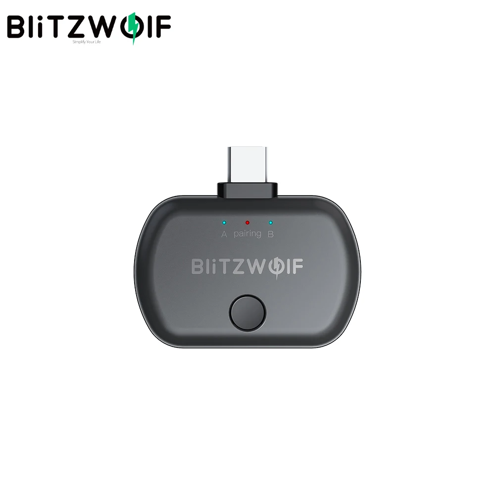 BlitzWolf BW BL1 Type C USB bluetoothV5.0 передатчик поддержка голосового вызова Широкая совместимость стабильный портативный передатчик