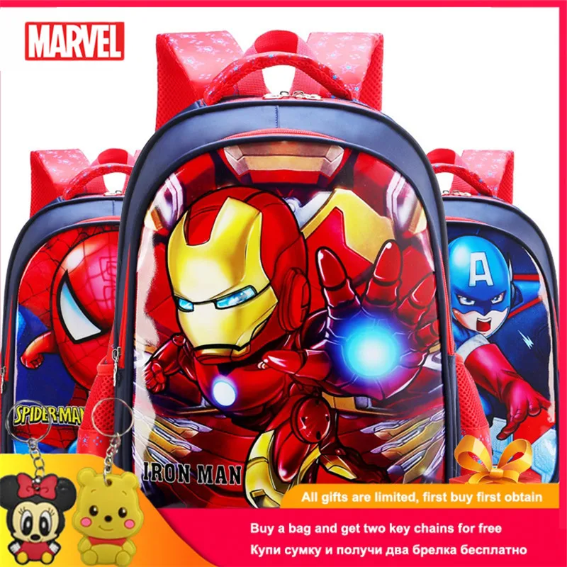 Детский рюкзак Marvel водонепроницаемый для начальной школы модная школьная сумка