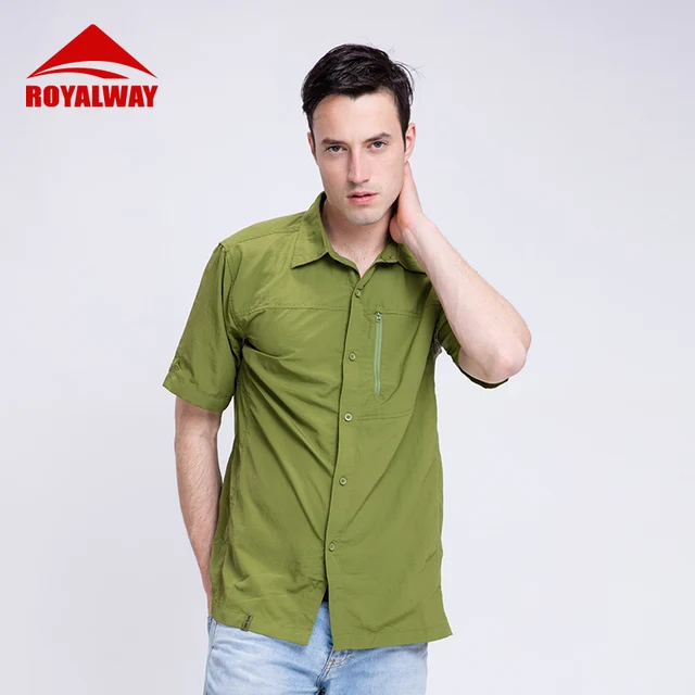 US $9.89 ROYALWAY Outdoor Tactical Exercise Mens Multifunctional Shirt Breathable Quick Dry UV Protection Sh