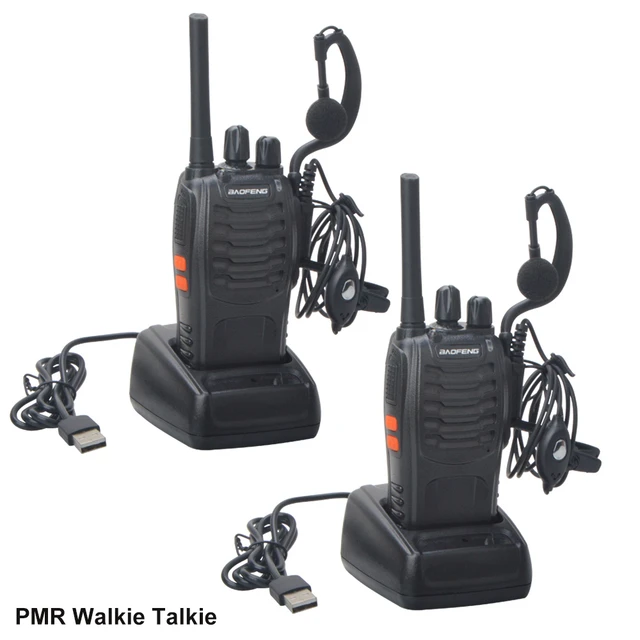 2Pcs/Pack Walkie Talkie Baofeng BF-88E PMR 16Channels  446.00625-446.19375MHz License Free Radio with