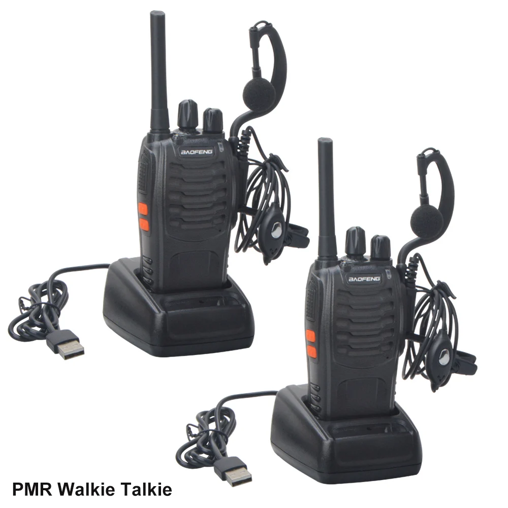 TALKIE WALKIE LONGUE portée 88E Rechargeable Pmr 446 MHz 16 Canaux