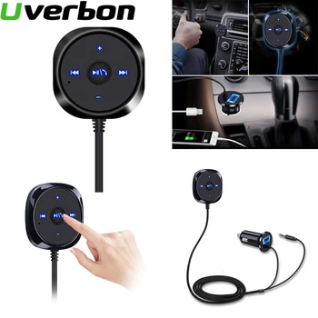 

Bluetooth 4.0 Wireless Music Receiver 3.5mm Adapter Handsfree Car AUX Speaker bluetooth car kit 2.1A USB Car Charger