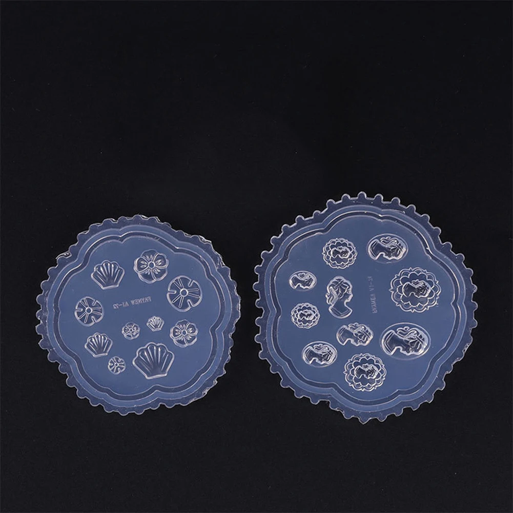 Nail Art Silicone Mold Leaves Flower DIY Craft Jewelry Decoration Accessories 3D Nail Art Mold Transparent DIY Pendant Tools 5