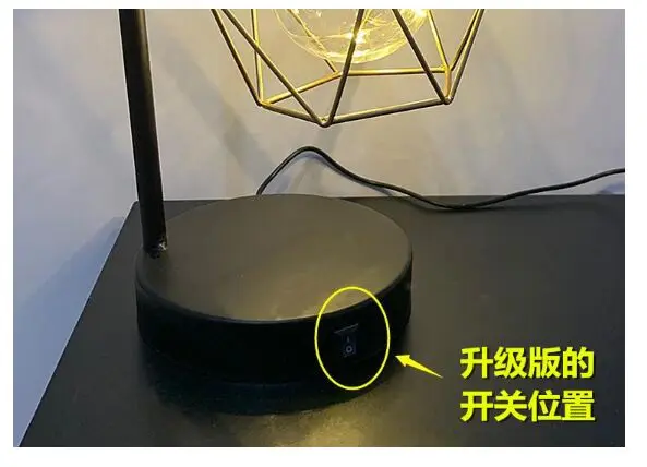 USB/батарея питание Северное Европейское стиль железная Геометрическая моделирующая лампа светодиодные ночники лампа винтажное украшение Настольная лампа