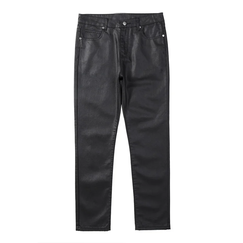 Men's Black Coated Jeans Black Coated Jeans Mens Wax Black Denim