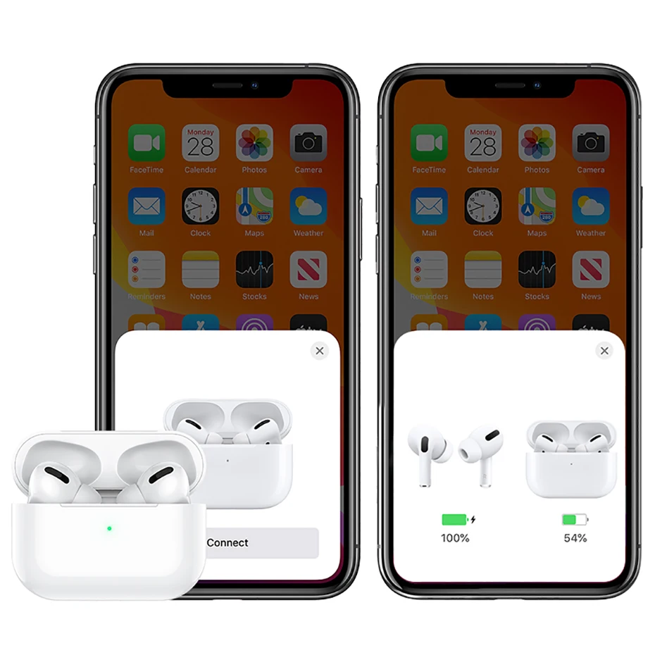Беспроводные наушники HOCO TWS True с Bluetooth V5.0, сенсорным управлением и шумоподавлением для наушников iOS/Android