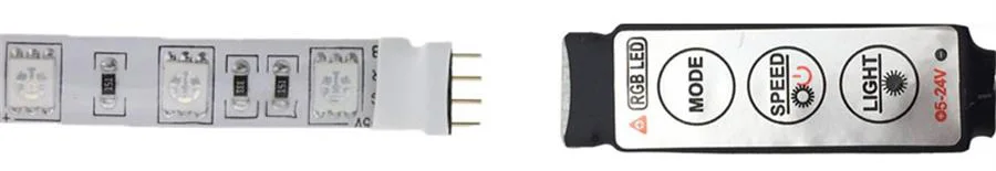 5V-24V USB RGB LED Controller RF IR 3Key 17Key 24Key RGB LED Dimmer 4 Pin USB Interface For 5050 2835 3528 RGB USB LED Strip (1)