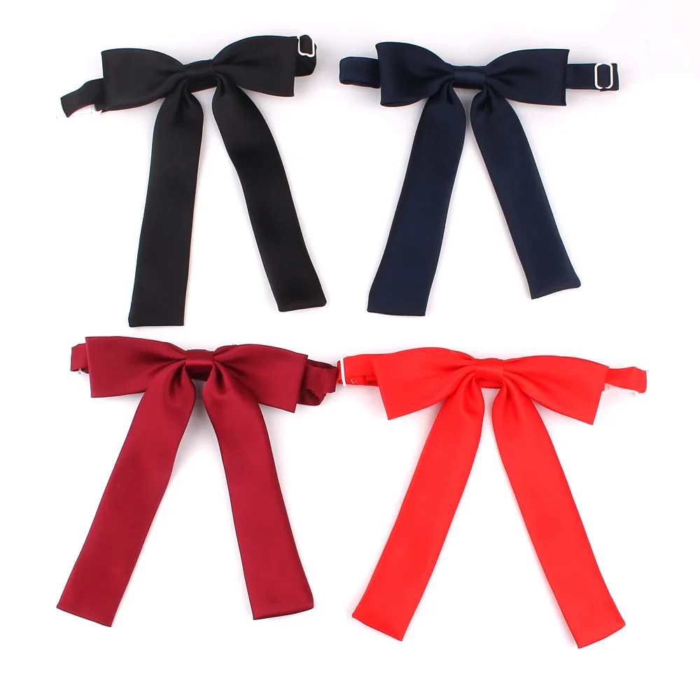 New Solid Bow Ties For Women Polyester Cravats Fashion Bowtie for Party Groom Butterfly Adult Black Red Bowties | Аксессуары для