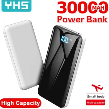 30000 20000mahパワーバンク外部バッテリーpoverbank usb led powerbank携帯電話の充電器xiaomi iphone 7 8 × 11 xas