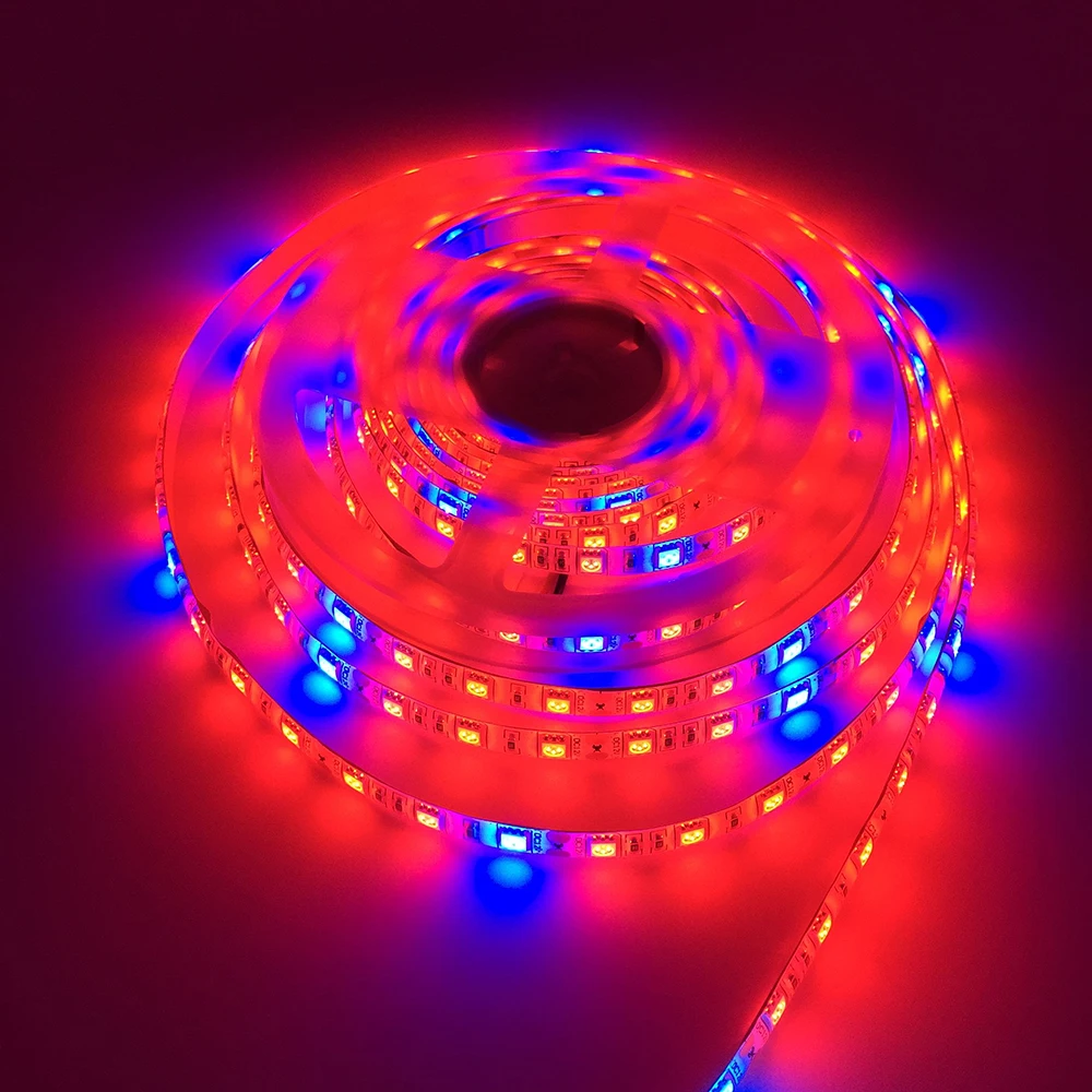 16 4 фута 5 м 5050 SMD супер яркая аквариумная Коралловая Светодиодная лента освещение