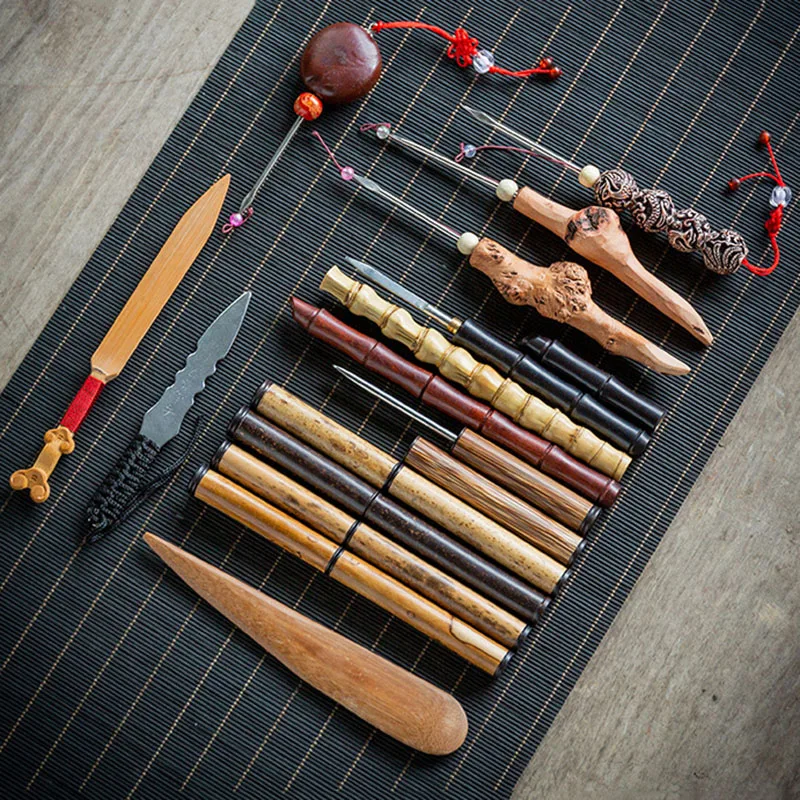 1Pcs Stainless Steel Tea Knife Pu Er Dedicated Tea Needle Accessories Kung Fu Teasets Cone Puer Knife