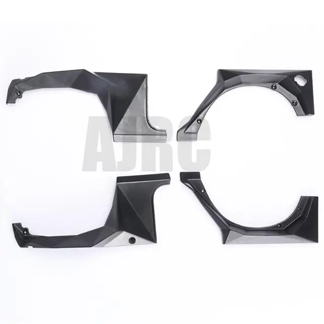 4pcs Abs Plastic Wheel Eyebrow Fender 324mm Wheelbase For 1/10 Rc Crawler Car Trx4 Axial Scx10 Jk Wrangler