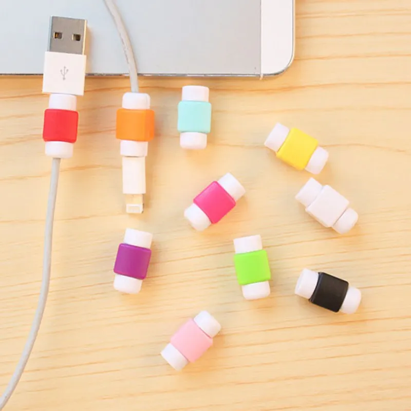 

1Pcs Cable Protector Cord Wire Cartoon Protection Mini Silicone Cover Charging Cable Winder For Iphone Charger Cables