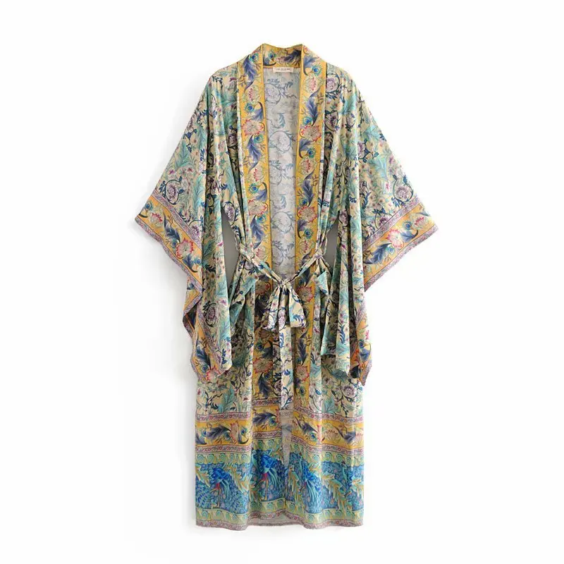 

Kaftan Beach Swim Cover Up Swimwear Women Dresses Woman Outlet Tunic Large Size Print Robes Female 2020 Dress Linen Pareo