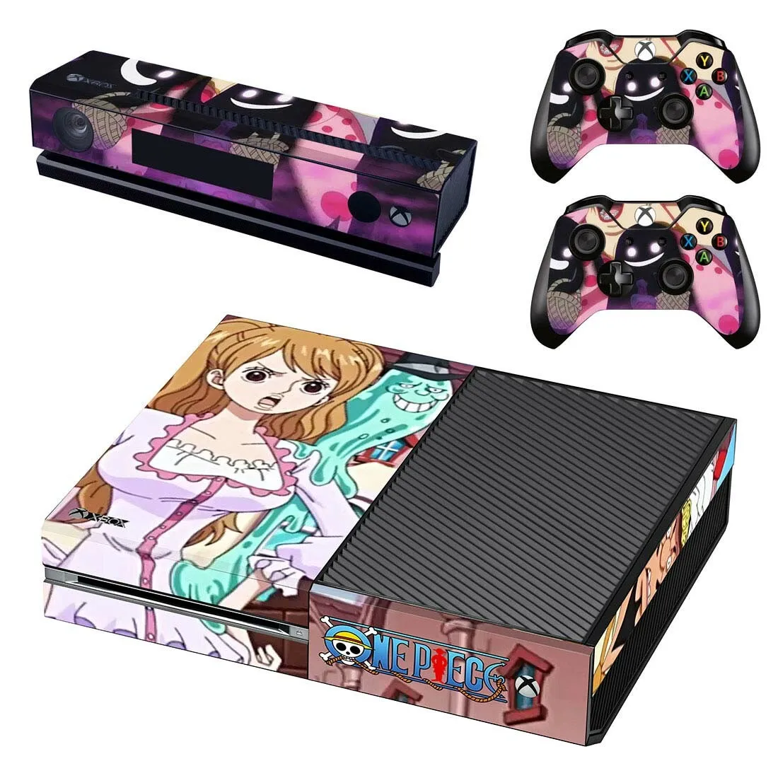 Для xbox one стикер s one piece виниловые наклейки для кожи Стикеры Adesivo для xbox one консоль Kinect два контроллера шкуры