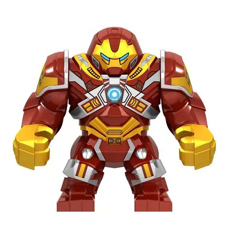 Абрикосовый Marvel Мстители эндгейм Супер Герои Железный человек война машина Бастер мех Броня фигурки строительные блоки кирпичи детские игрушки подарок - Цвет: Абрикосовый