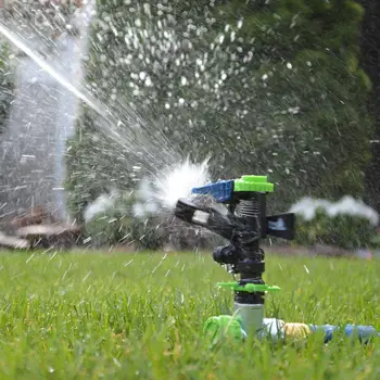 

360 Degree Garden Sprinklers Automatic Watering Grass Lawn Rotary Nozzle Full Circle Rotating Water Sprinkler Irrigation System