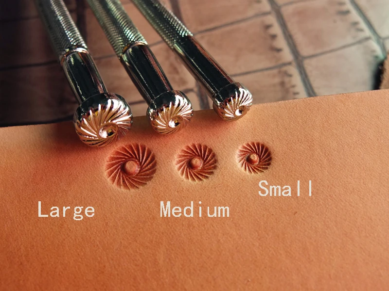 Leather Tool DIY Handicraft Printing Tool New Casting Type Flower Leather Stamp