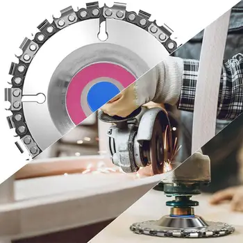 

Wood Carving Disc Woodworking Chain Grinder Chain Saws inch 4 Angle Disc Inch Chain Tool Grinding For 125MM/115MM 5 Plate K4A7