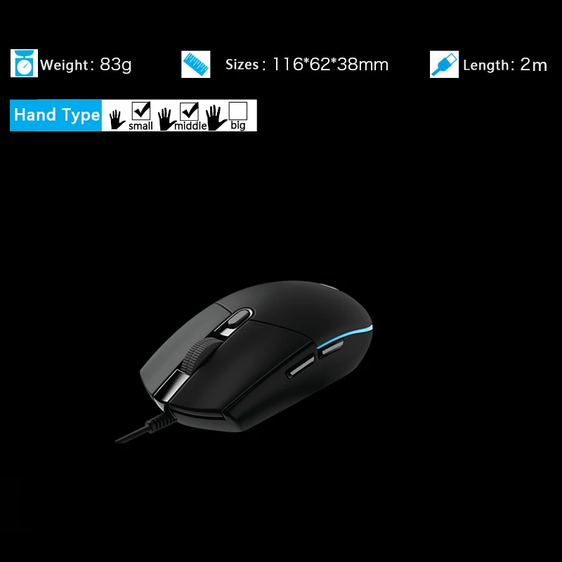 Игровая проводная мышь logitech G102, оптическая игровая мышь, поддержка настольного ноутбука, поддержка windows для Геймерской Мыши